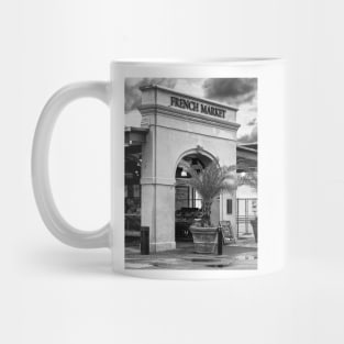 French Market, NOLA B+W Mug